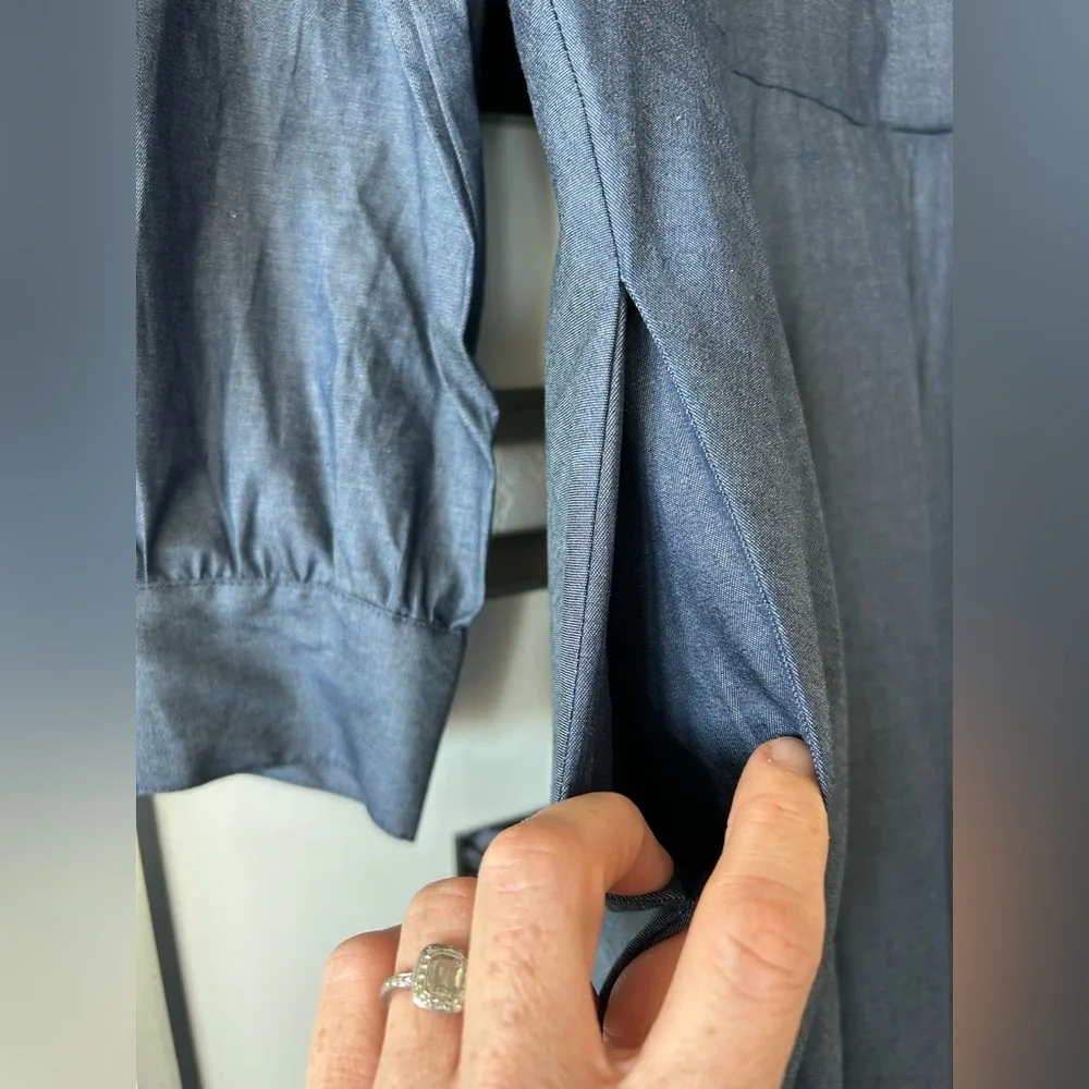 Tuckernuck X India Hicks Comporta Chambray Maxi Dress Sz M Ret $278 - Picture 9 of 12